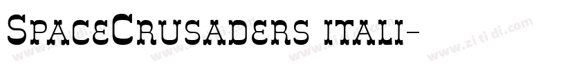 SpaceCrusaders itali字体转换